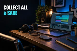 Music studio and equipment related to the article