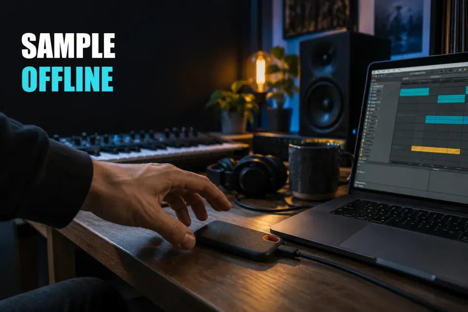 Music studio and equipment related to the article