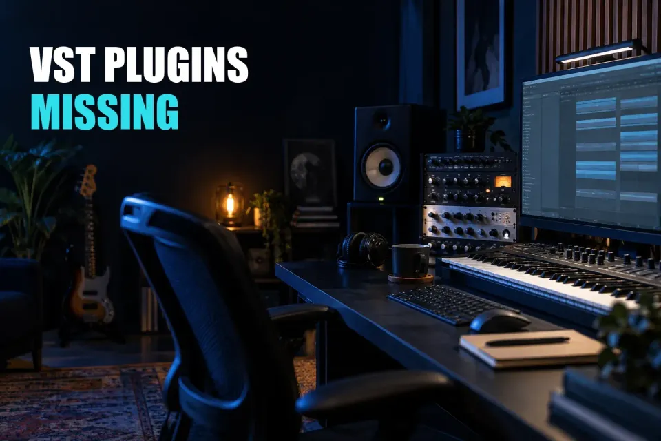 Music studio and equipment related to the article