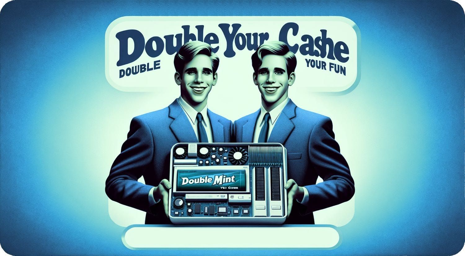 Double Your Cache, Double Your Fun