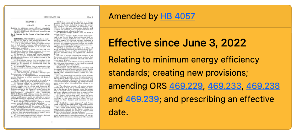 Screenshot of draft amendment notice
