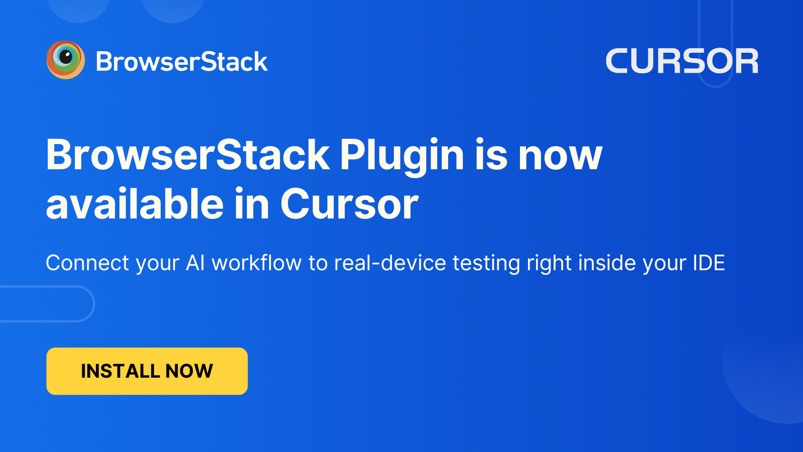 BrowserStack Plugin is now available in Cursor