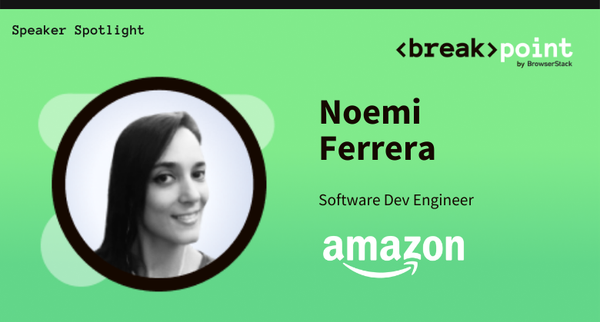 Breakpoint 2021 Speaker Spotlight: Noemi Ferrera, Amazon