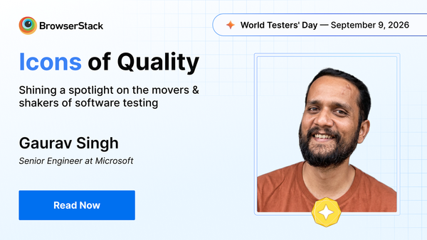 Honoring #IconsOfQuality: Gaurav Singh