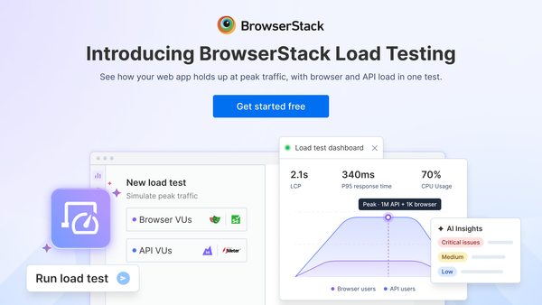 Introducing BrowserStack Load Testing