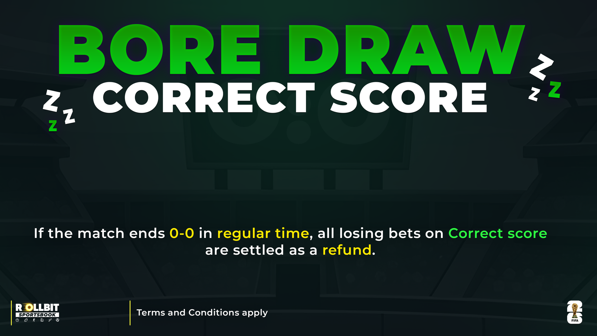 World Cup 2026 - Bore Draw - Correct Score
