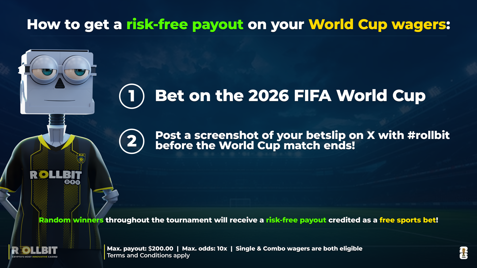 Share World Cup wagers on 𝕏 → Get a risk-free payout!
