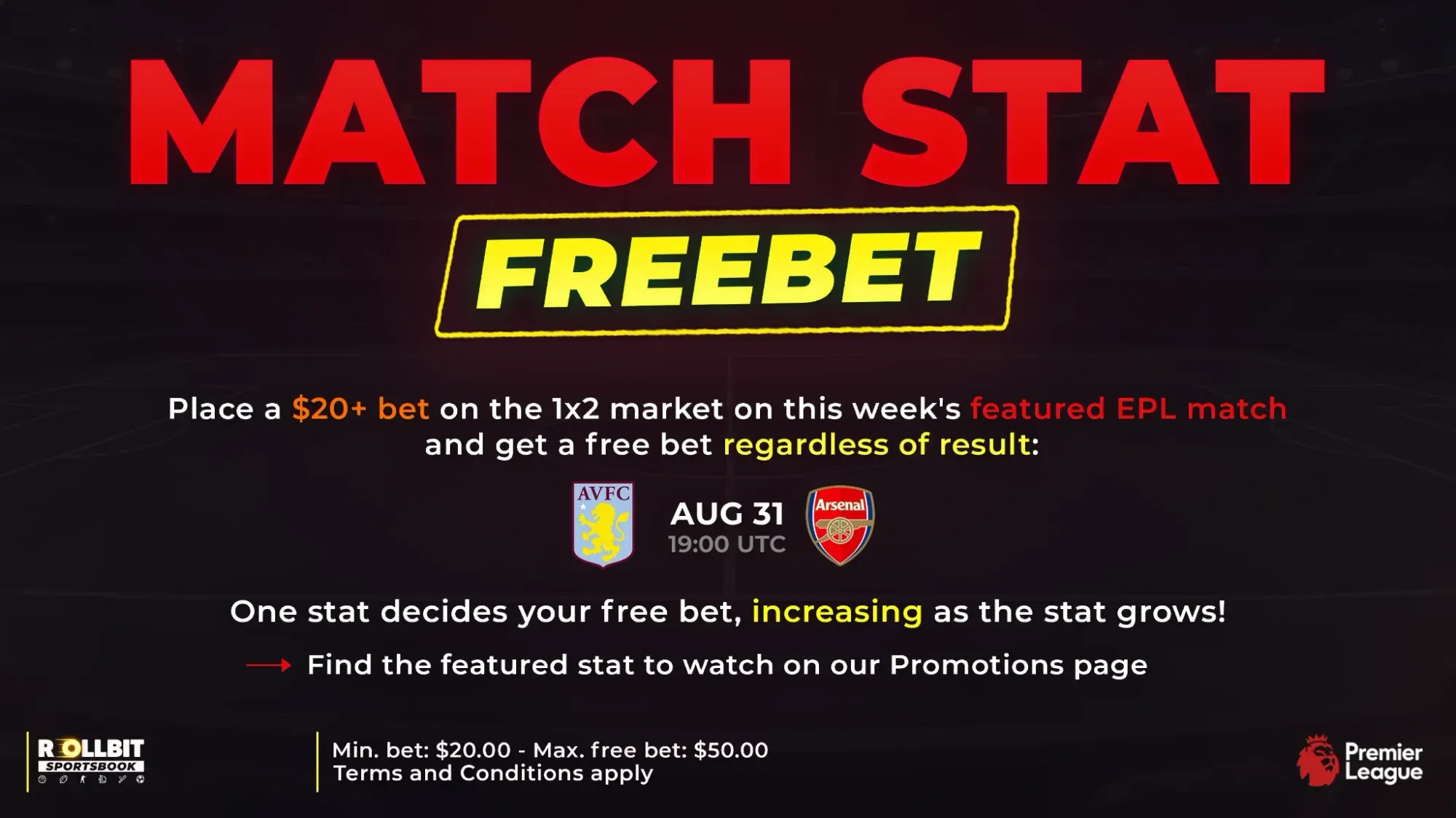 EPL Match Stat Free Bet Week 2!
