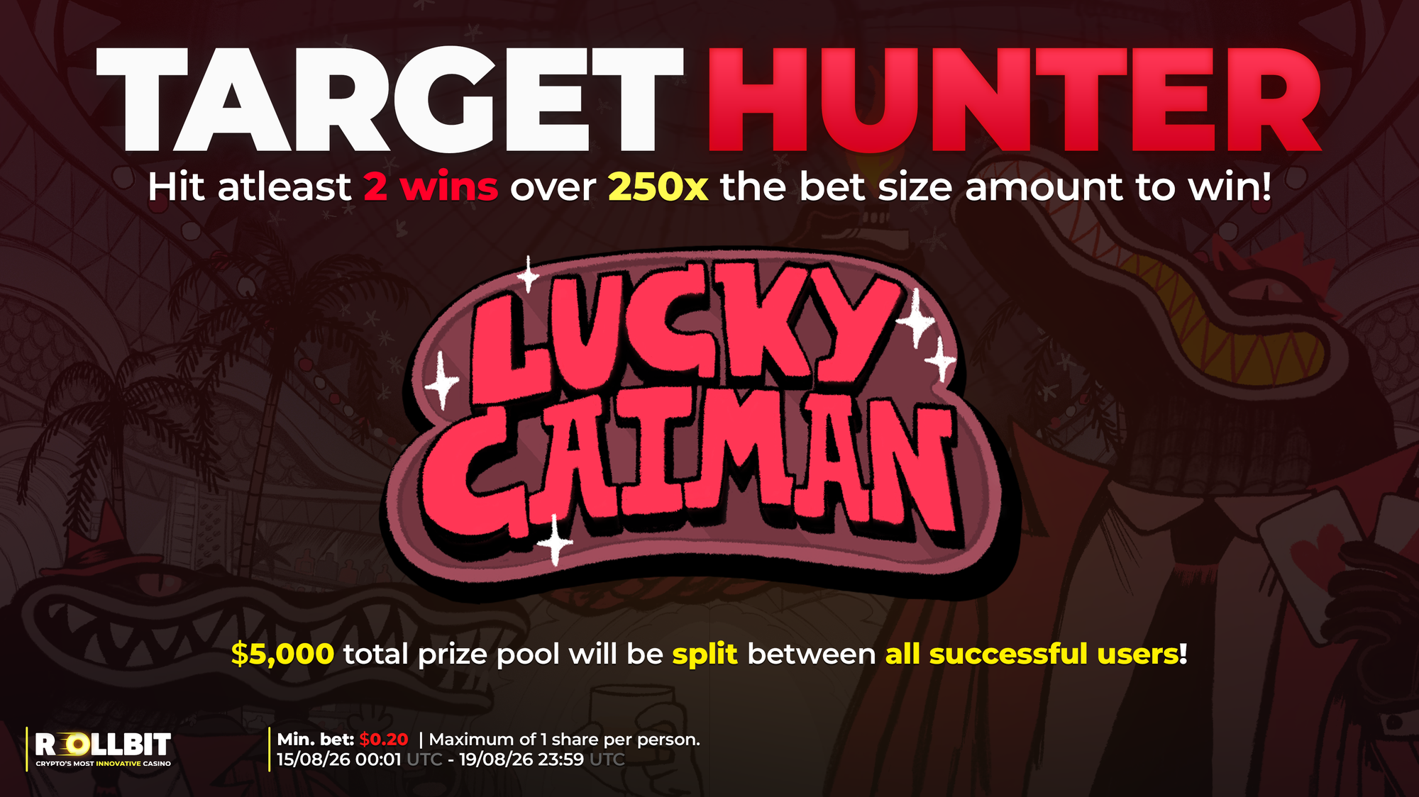 Lucky Caiman Target Hunter