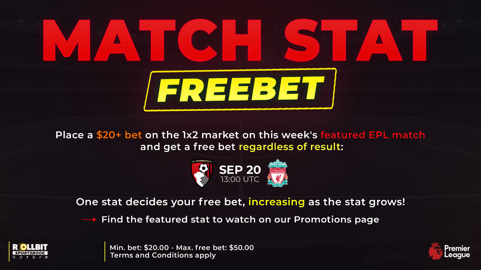 EPL Match Stat Free Bet