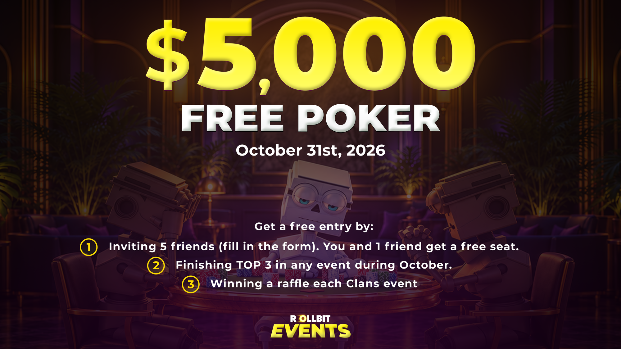 Free $5,000 Poker
