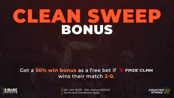 FaZe CS2: Clean Sweep Bonus