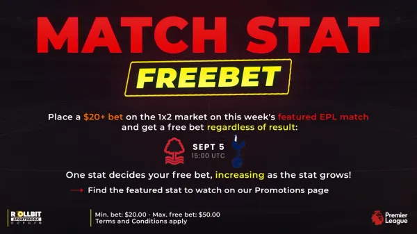 EPL Match Stat Free Bet Week 3!