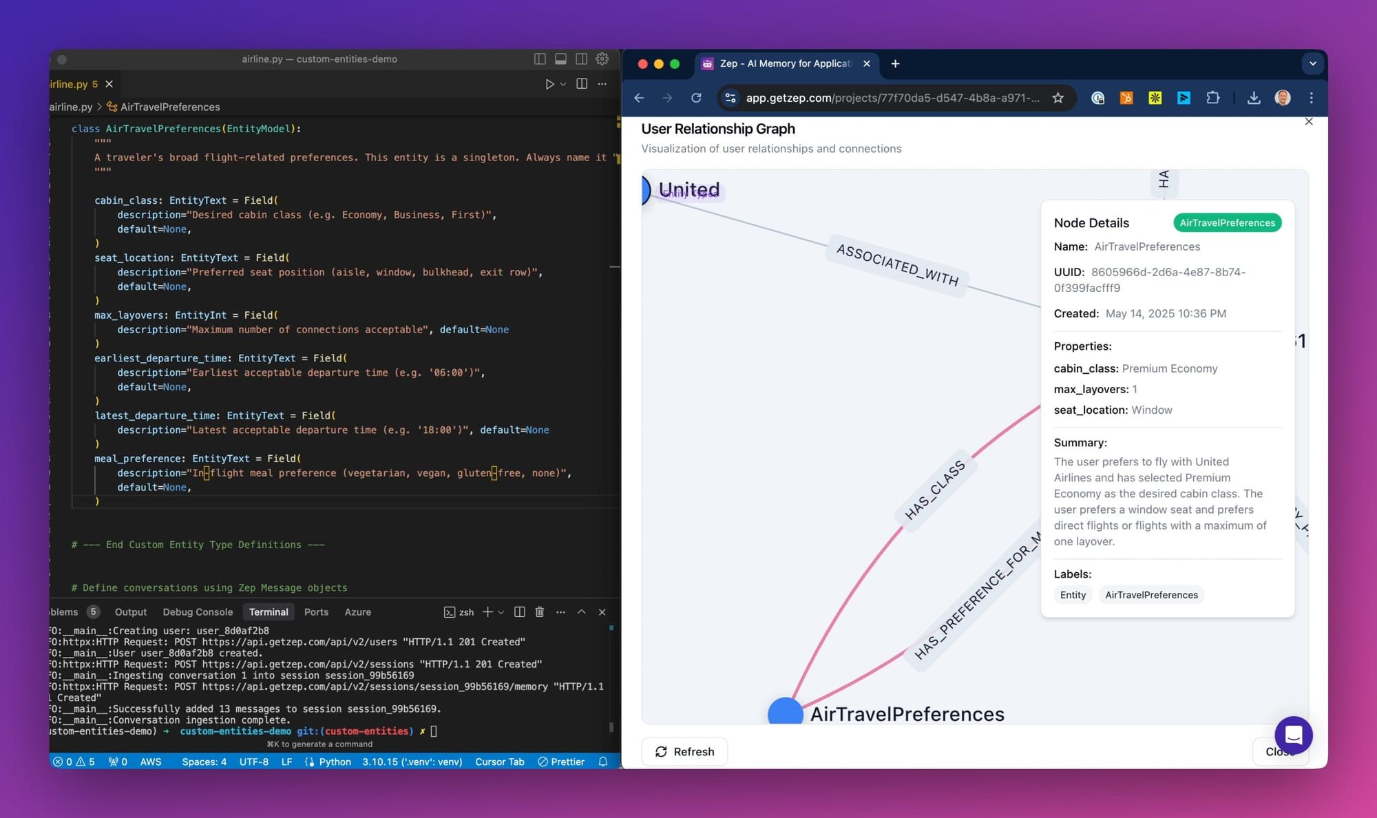 Introducing Entity Types: Smarter, Structured Memory for Agents