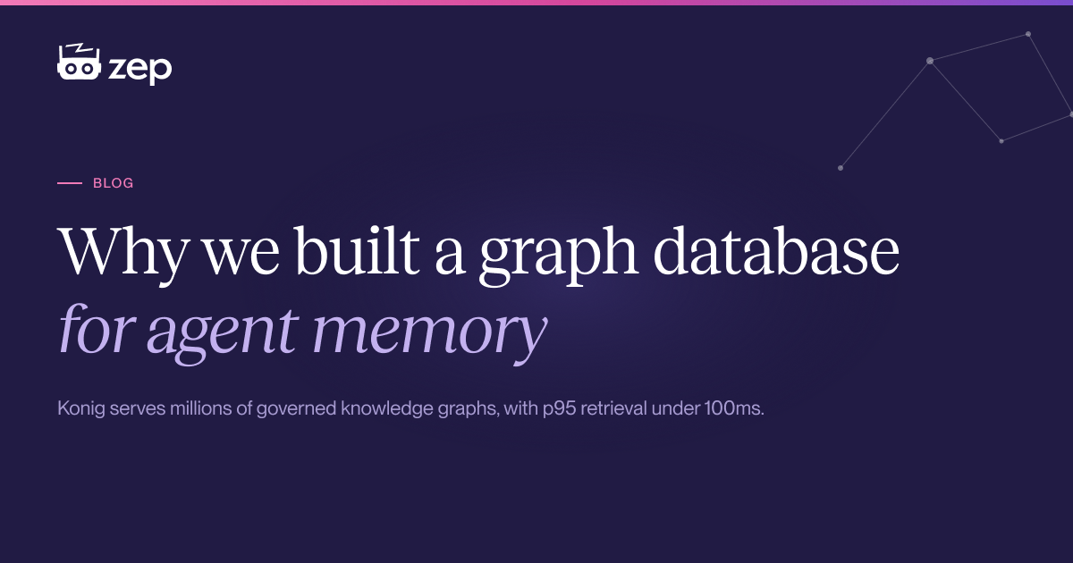 Why we built a graph database service for agent memory