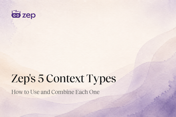 Zep's 5 Context Types: How to Use and Combine Each One