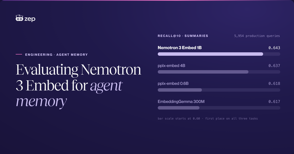 Evaluating Nemotron 3 Embed for agent memory