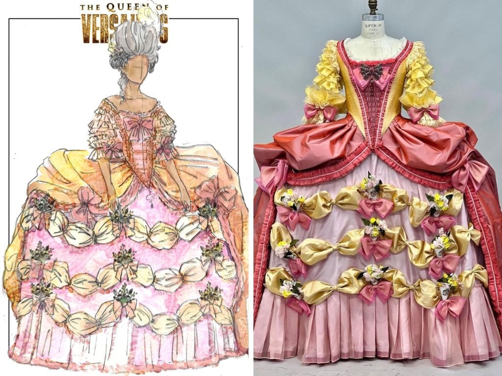queen's dress designer How to build a Broadway costume: the 'Queen of Versailles' Marie Antoinette  dress