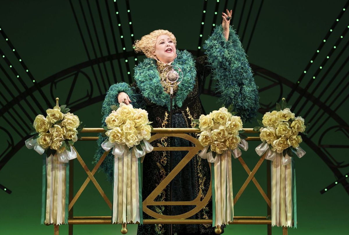 madame morrible green dress Wicked: For Good (2025) Madame Morrible Green Lightning Dress Outfits –  Coshduk main image 0