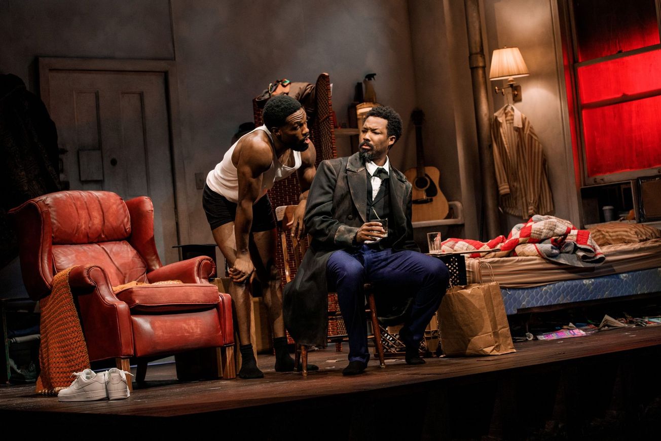 Review: In ‘Topdog/Underdog,’ nothing is holier than the hustle