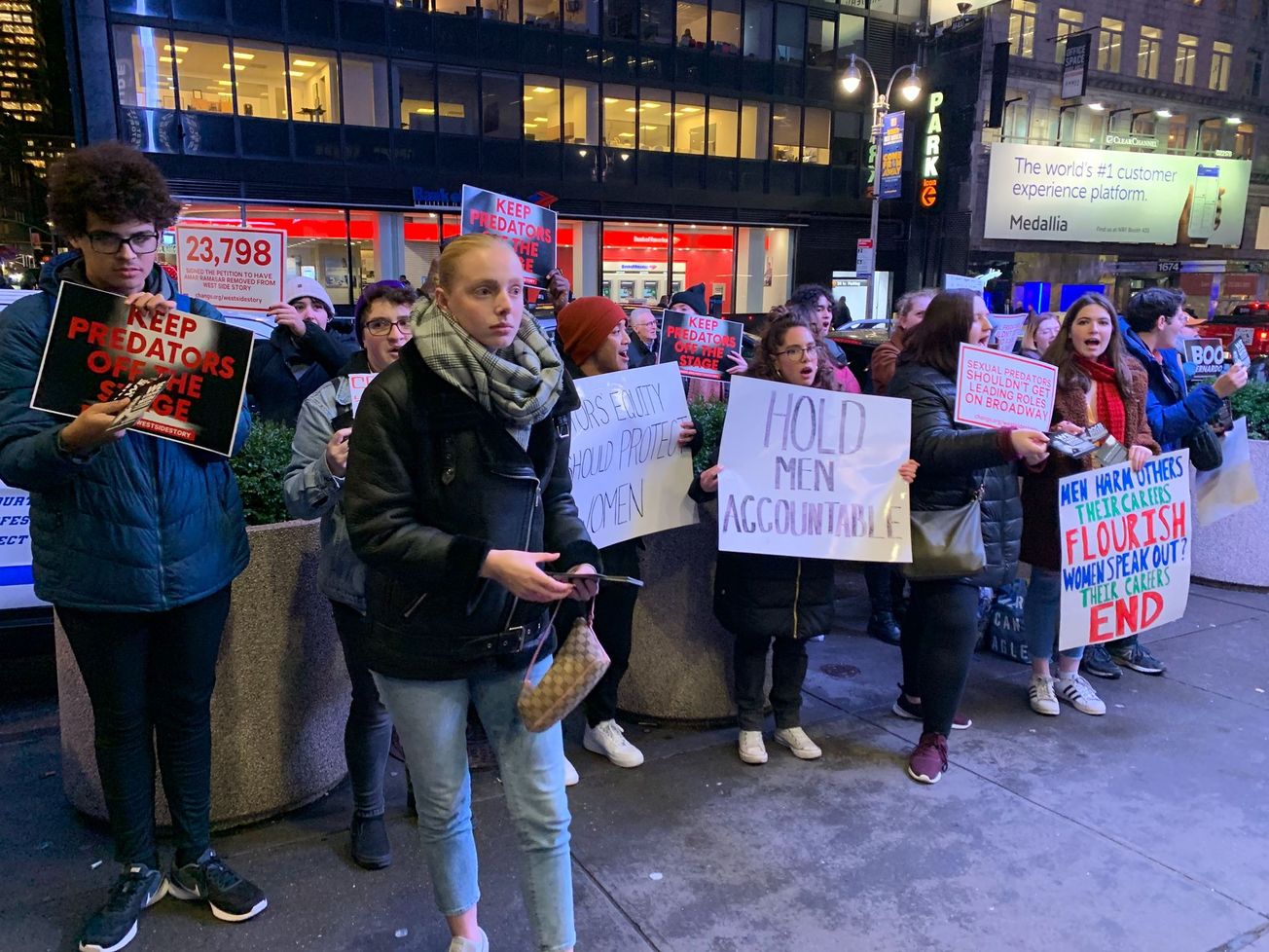 Protesters respond to ‘West Side Story’ statement