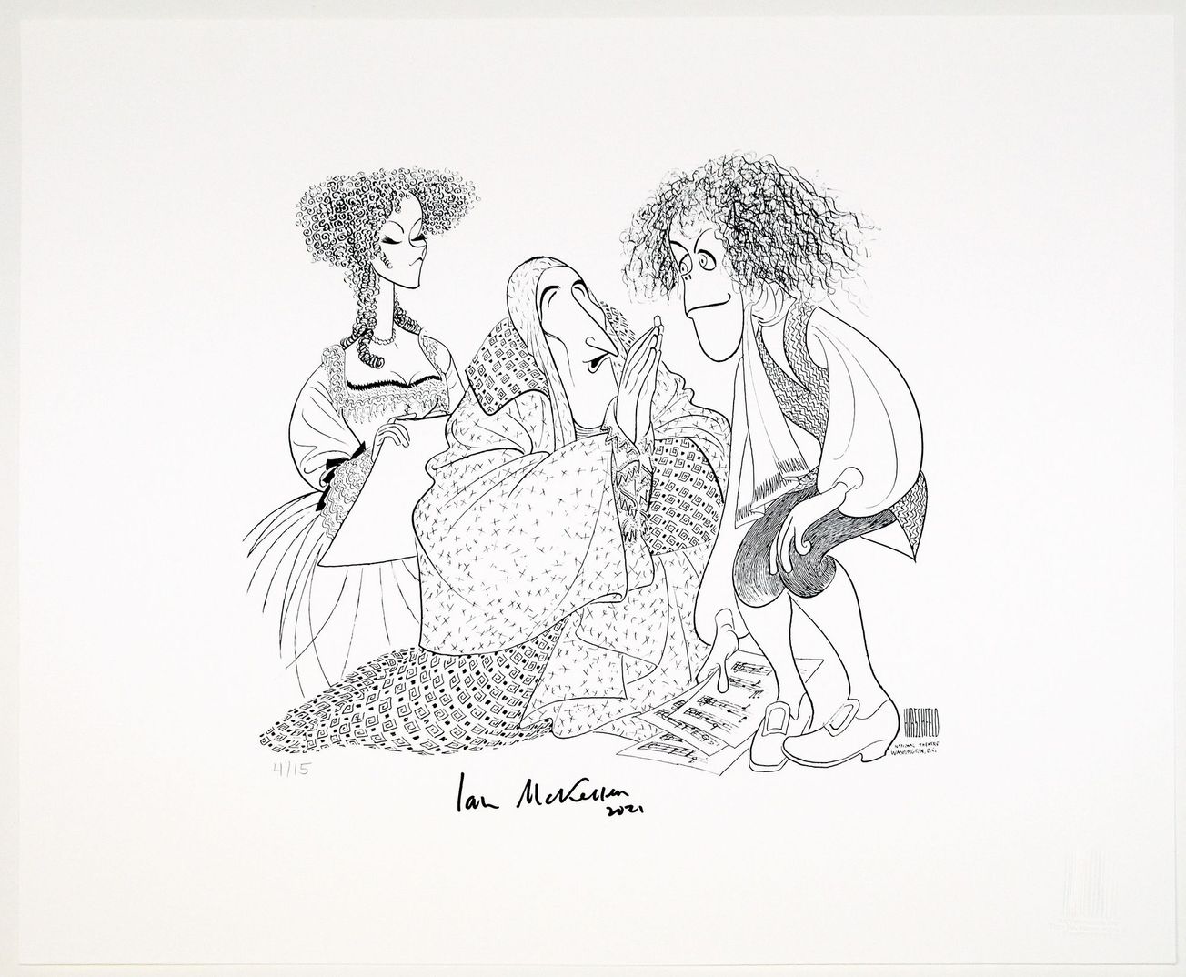 Limited-edition signed Al Hirschfeld prints being auctioned to benefit Broadway Cares and Hirschfeld Foundation