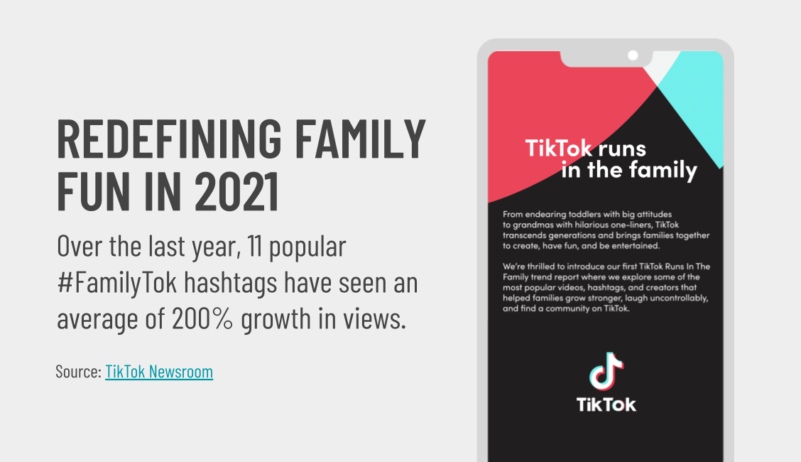 TIKTOK IS OFFICIALLY A FAMILY AFFAIR