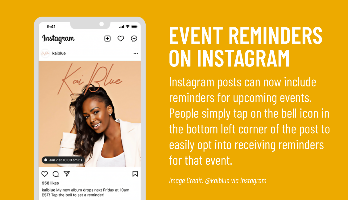 FRIENDLY REMINDER: Instagram Released a New Feature to Help Promote Upcoming Events