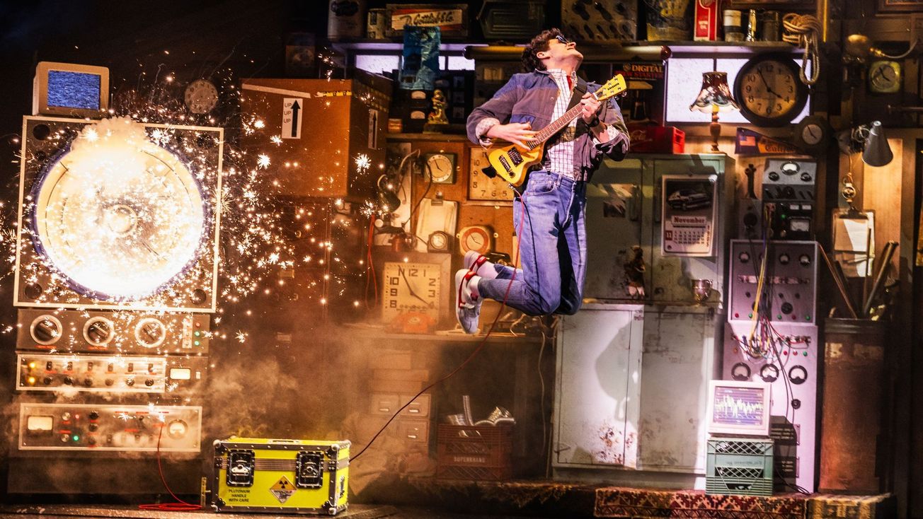 Broadway’s dazzling ‘Back to the Future’ musical is a feast for the eyes — less so the ears