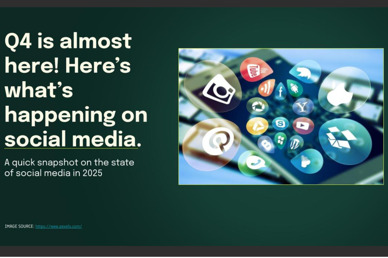 Q4 is almost here! Here’s what’s happening on social media.