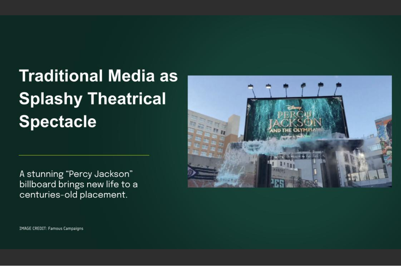 Giving Traditional Media Some Theatrical Splash