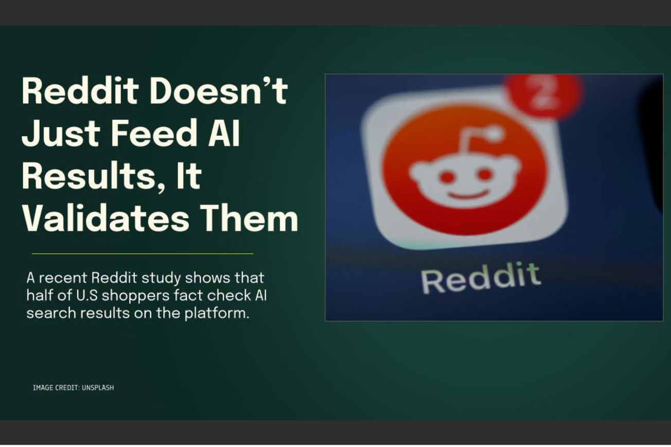 Half of U.S. shoppers fact-check AI search results on Reddit