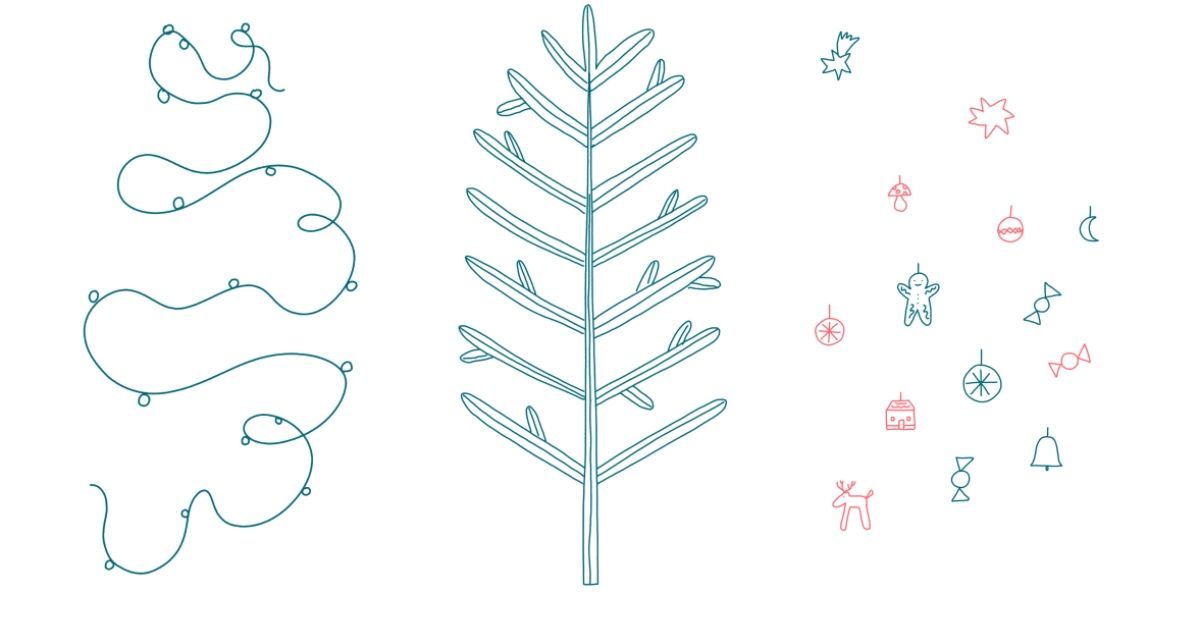 Zdobení stromečku | aktivita do online hodin jazyků