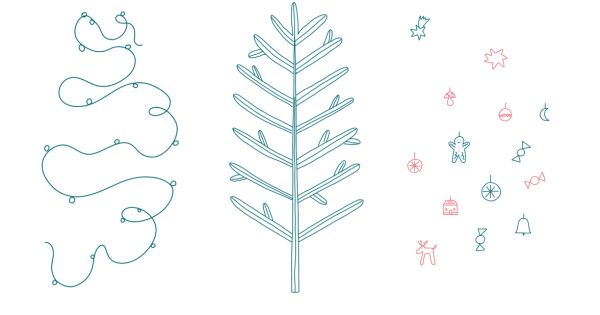 Zdobení stromečku | aktivita do online hodin jazyků