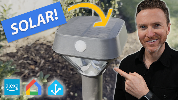 XMCOSY Smart Solar Motion Sensor Lights for Outdoors