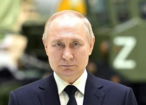 primo piano del presidente russo Putin