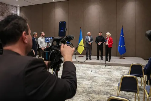 Von der Leyen e Zelensky in un incontro Ue