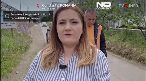 Reporter TV scappa in diretta dopo esplosione di un drone a Constanța