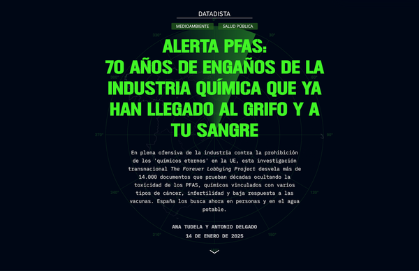 "Alerta PFAS" gana el primer accésit en la VII edición del Premio de Periodismo DAQUAS