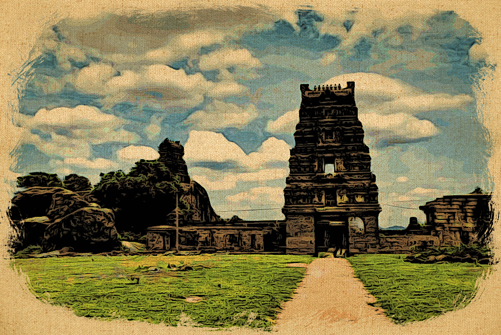 A view of the Sthambeshwara Temple
