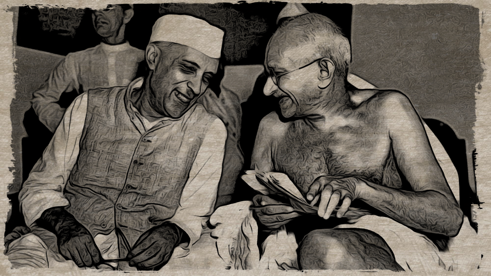 Nehru and Gandhi