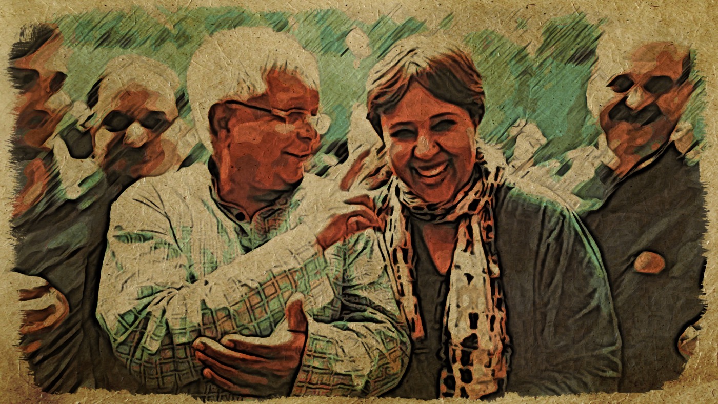 Barkha Dutt and Lalu Yadav