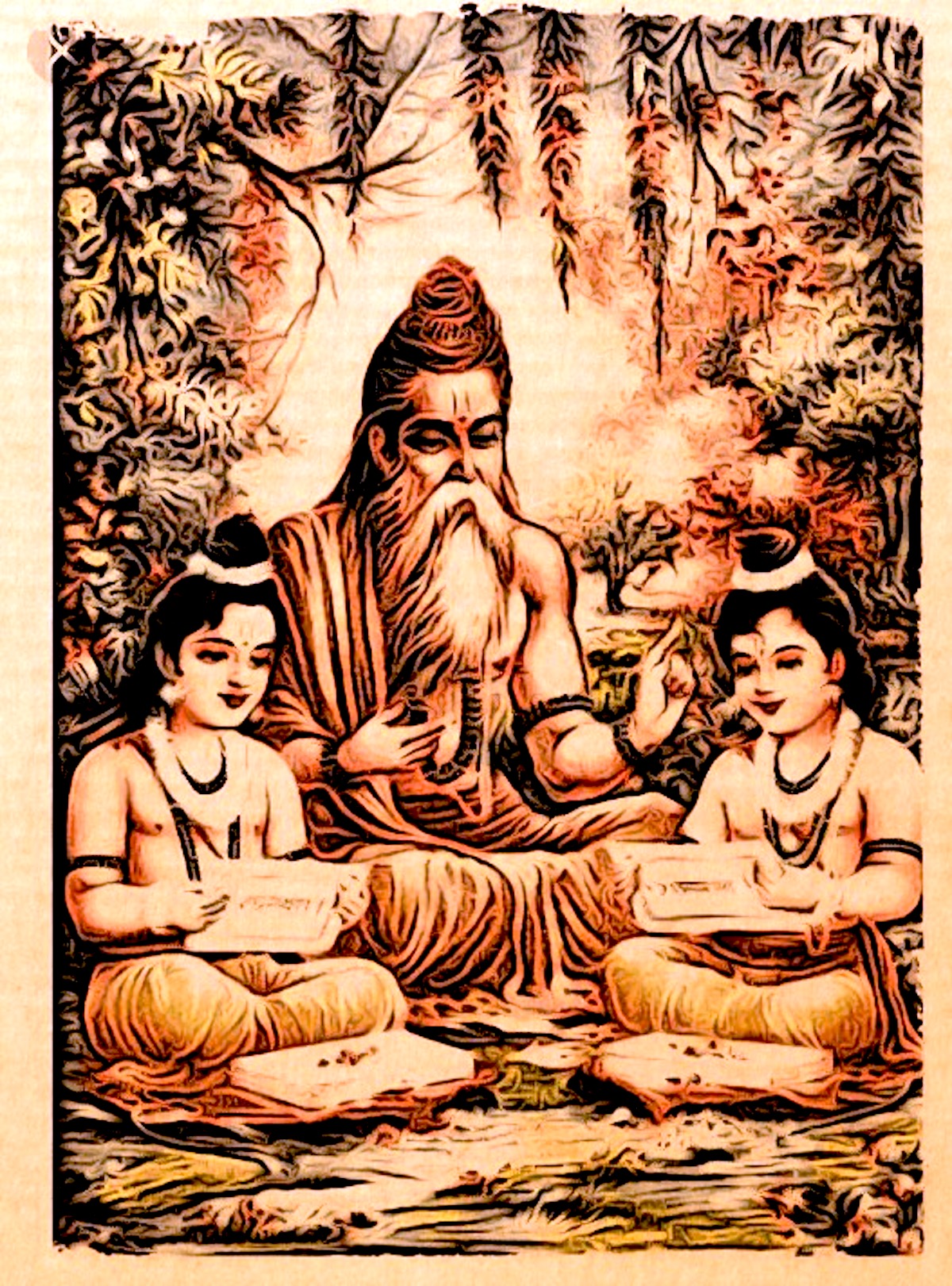 Maharshi Vishwamitra: Rama and Lakshmana