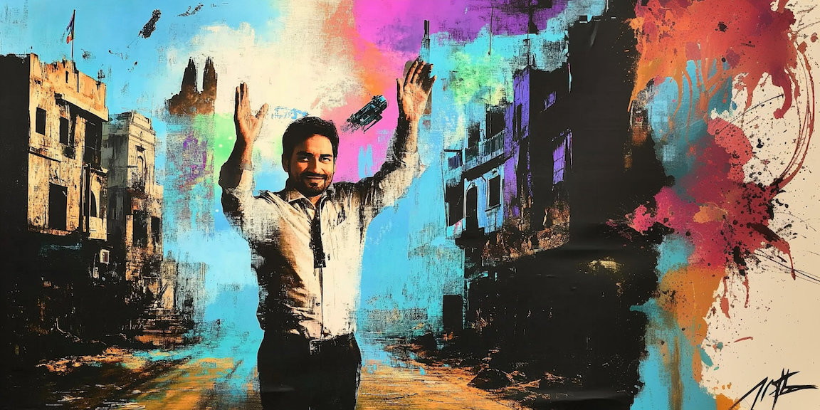 Illustration of Crumbling Infrastructure of Andhra under Jagan Mohan Reddy