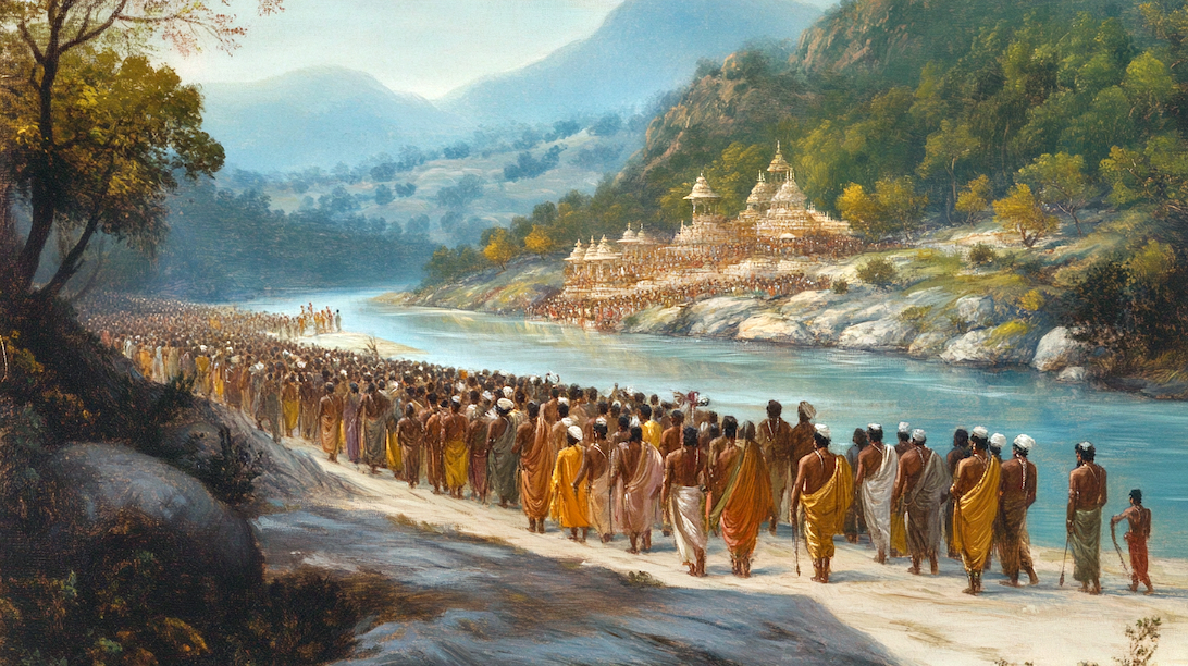Illustration of a Tirtha Yatra