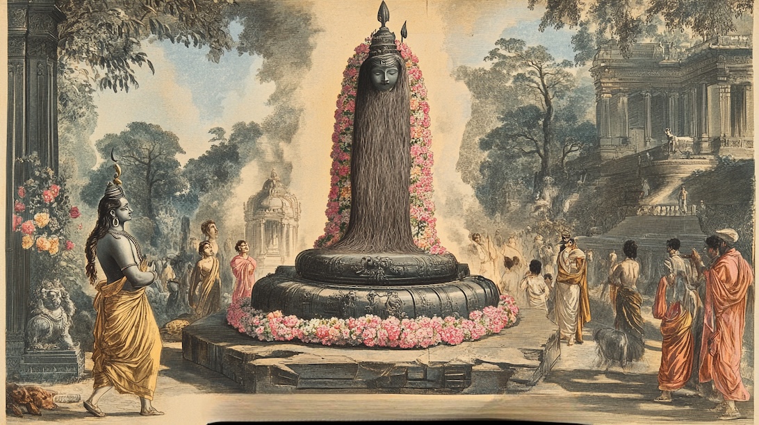 Illustration of Hidambeswara with Matted Locks