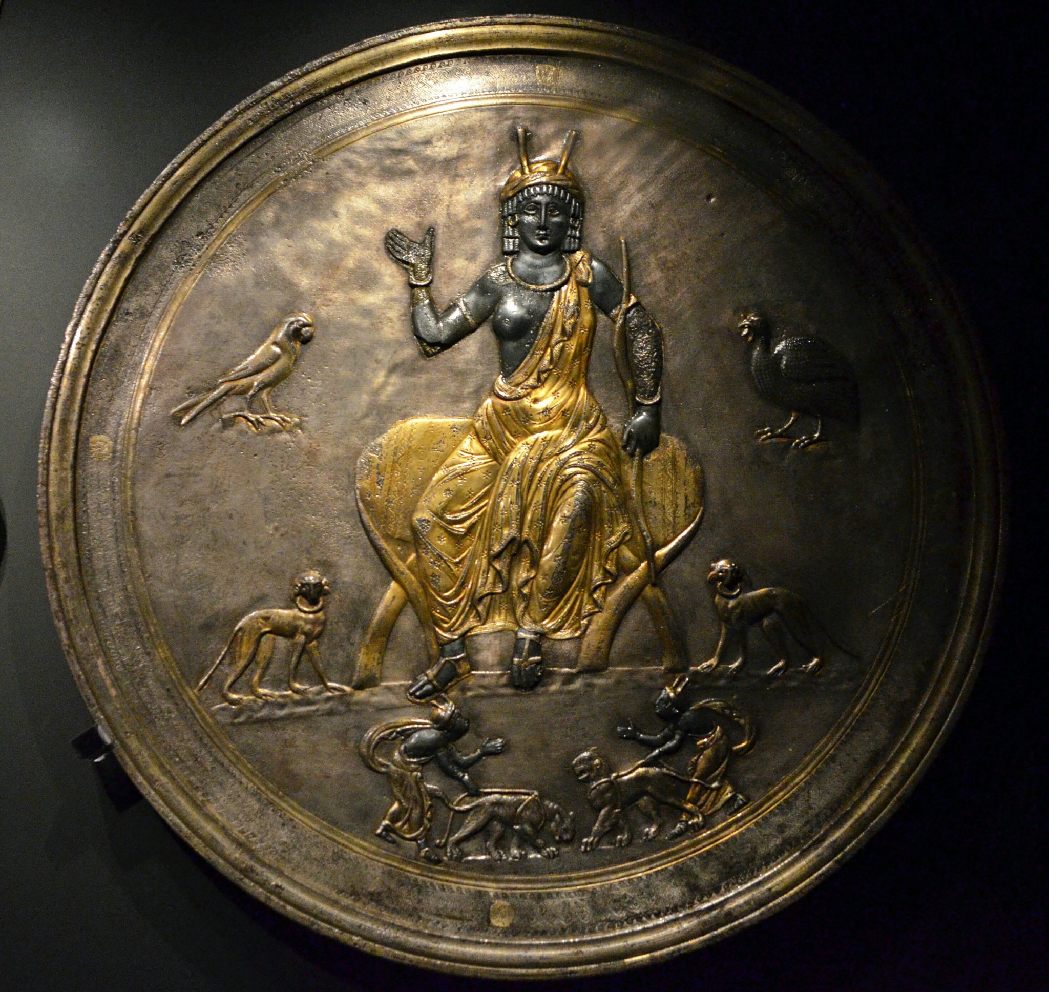 Bharata Mata Image on the Lampsacos Silver Dish