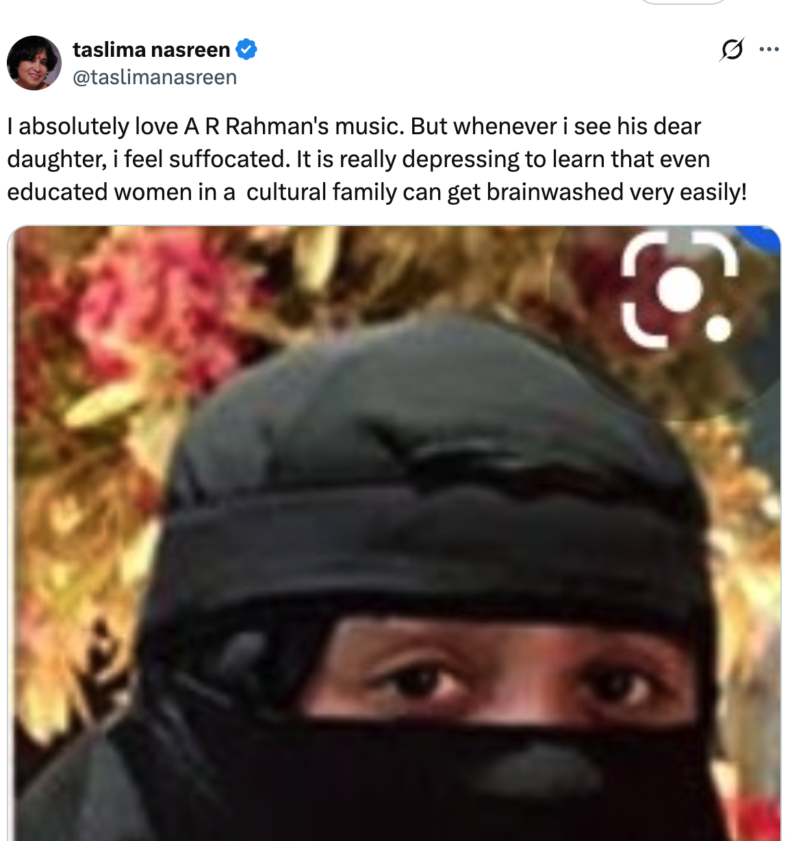 Taslima Nasreen Tweet on A.R. Rahman