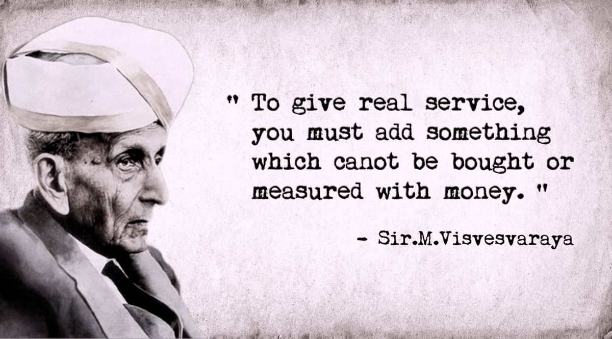 Lessons in Nation-Building from the Life of Sir M. Visvesvaraya