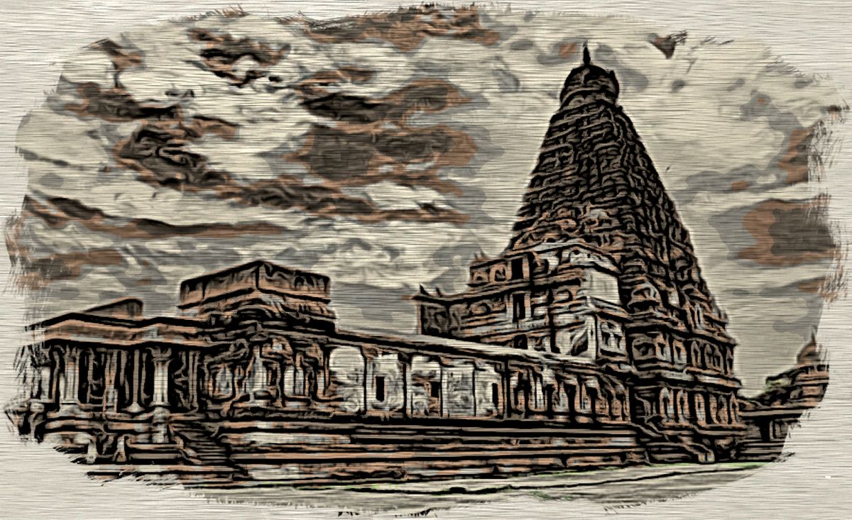 ఒక వృద్ధ స్త్రీ - బృహదీశ్వరాలయం - అజ్ఞాత ఘటన